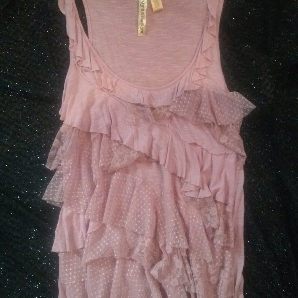 Cute tank with ruffles